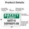 Signmission Safety Culture Sign, 24 in Width, Aluminum, Rectangle OS-2PACK-CL-A-1824-L-20009 - alternate 6